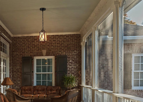 Modern Outdoor Pendant Light Fixture for Front Porch